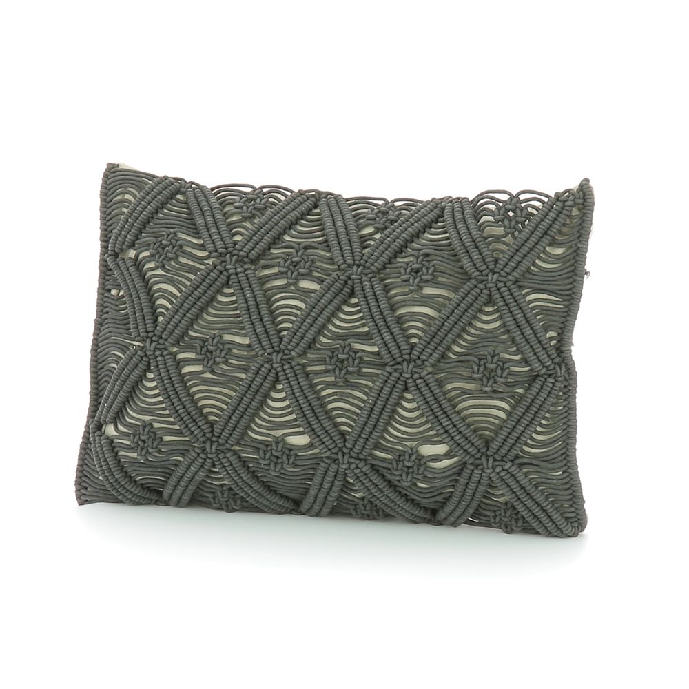 Coussins textile - Coussin en macramé déhoussable - EN FIL D'INDIENNE...