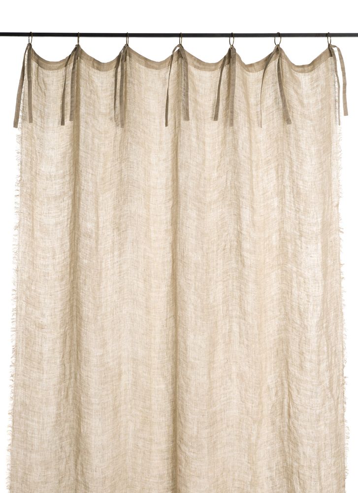 Curtains and window coverings - Curtain in linen voil - EN FIL D'INDIENNE...