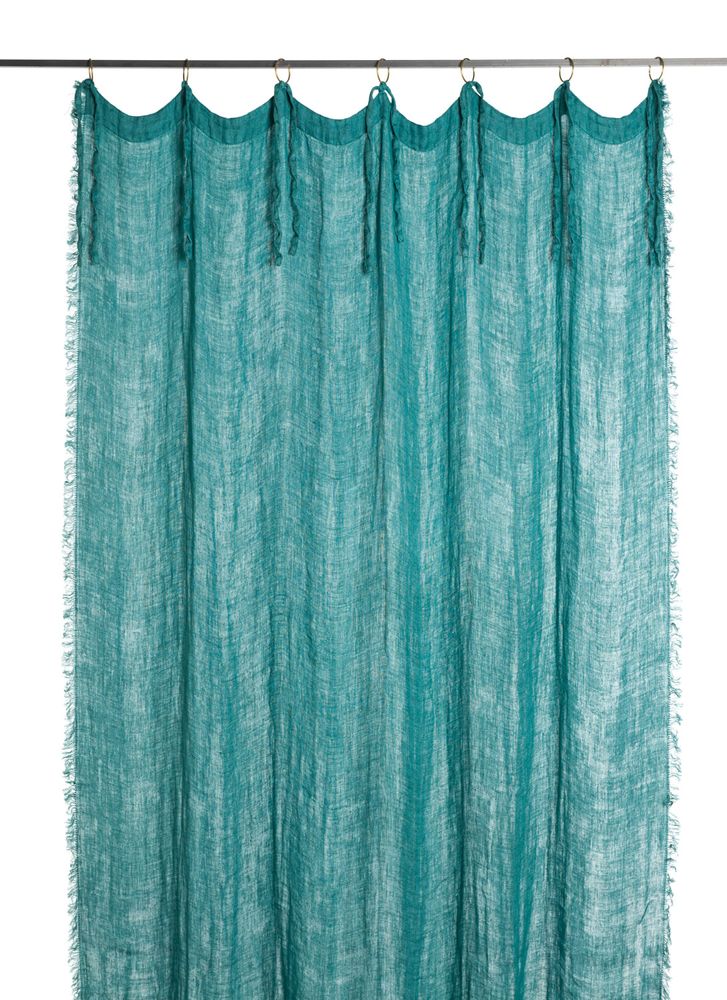 Curtains and window coverings - Curtain in linen voil - EN FIL D'INDIENNE...
