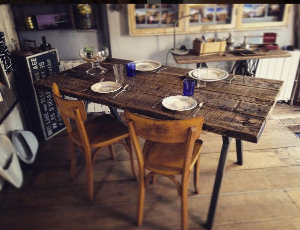 Dining Tables - Table in recycled oak - FOR ME LAB