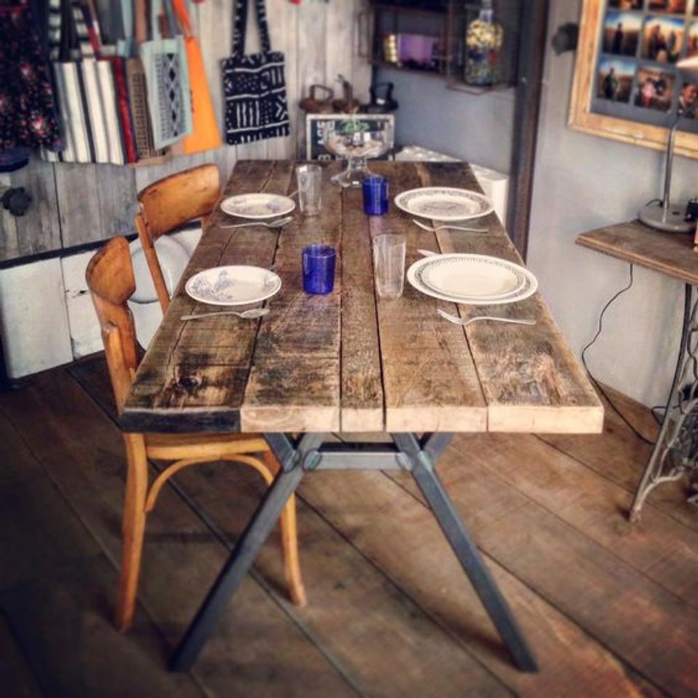 Dining Tables - Table in recycled oak - FOR ME LAB