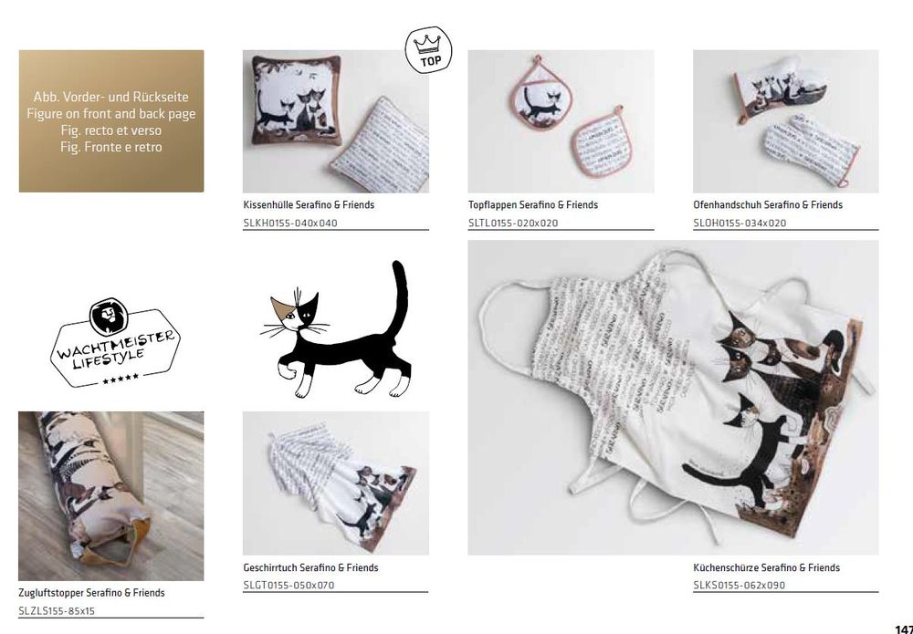 Fabric cushions - kitchen textiles - EFIA - SALONLOEWE - AKZENTE