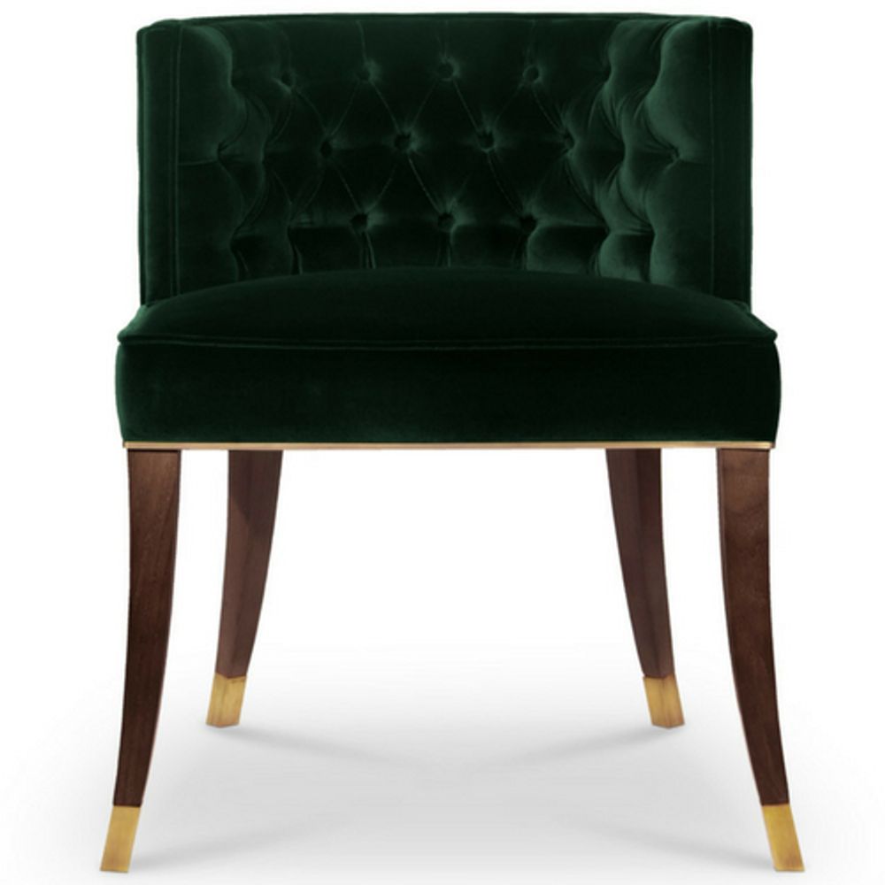 Chaises pour collectivités - BOURBON Fauteuil de salle à manger classique Bleu - Couleur Pantone de l'année 2020 - BRABBU DESIGN FORCES