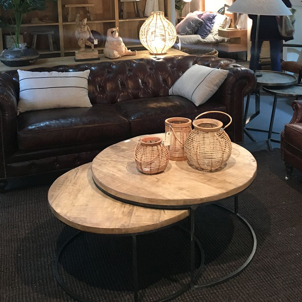 Coffee tables - SET *2 COFFEE TABLES IRON&MANGO - TALLER INDIAS