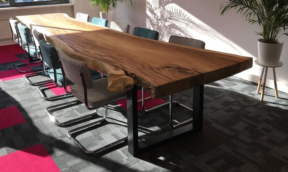 Dining Tables - WOOD | Tree slab tables of suar wood - XYLEIA PETRIFIED WOOD