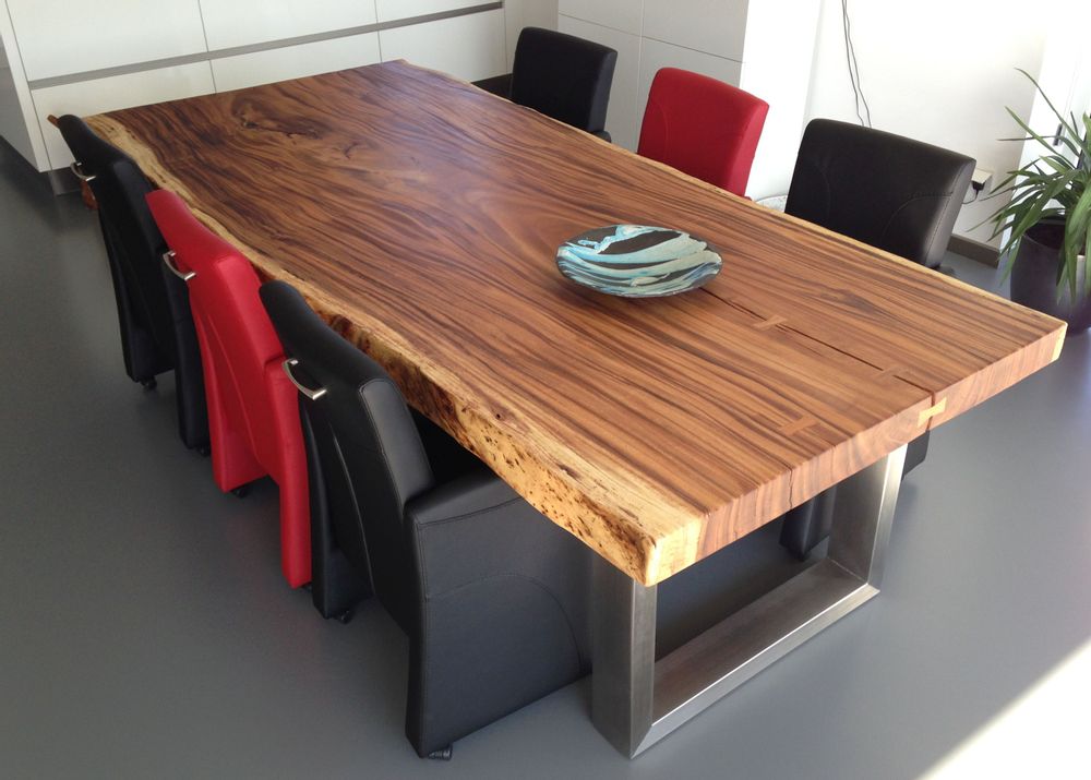 Dining Tables - WOOD | Tree slab tables of suar wood - XYLEIA PETRIFIED WOOD