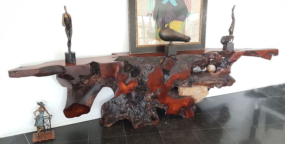 Consoles - WOOD | Consoles en bois de suar. - XYLEIA PETRIFIED WOOD