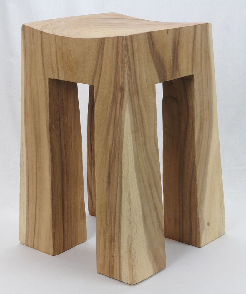 Stools - WOODEN STOOLS | Stools made of suar wood - XYLEIA PETRIFIED WOOD