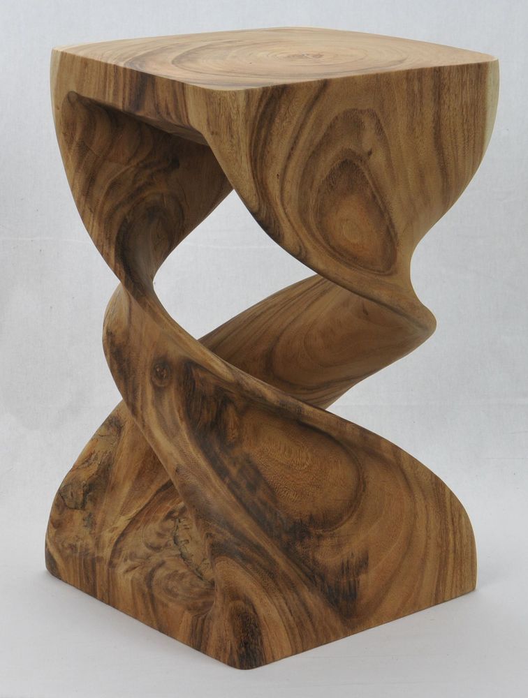 Stools - WOODEN STOOLS | Stools made of suar wood - XYLEIA PETRIFIED WOOD