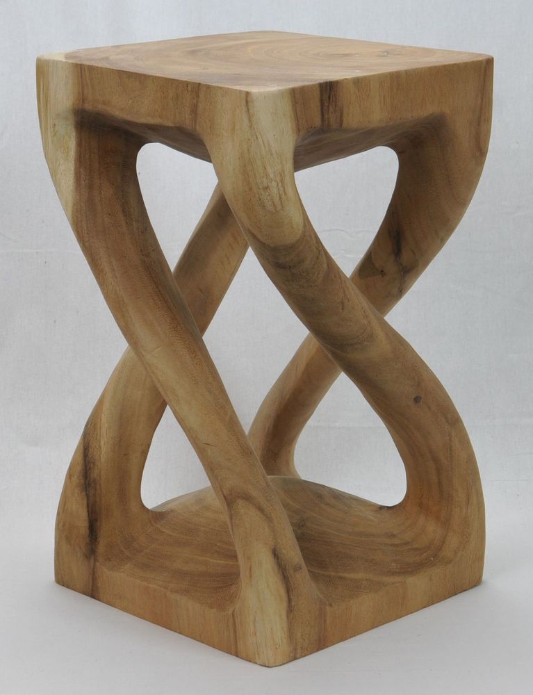 Stools - WOODEN STOOLS | Stools made of suar wood - XYLEIA PETRIFIED WOOD