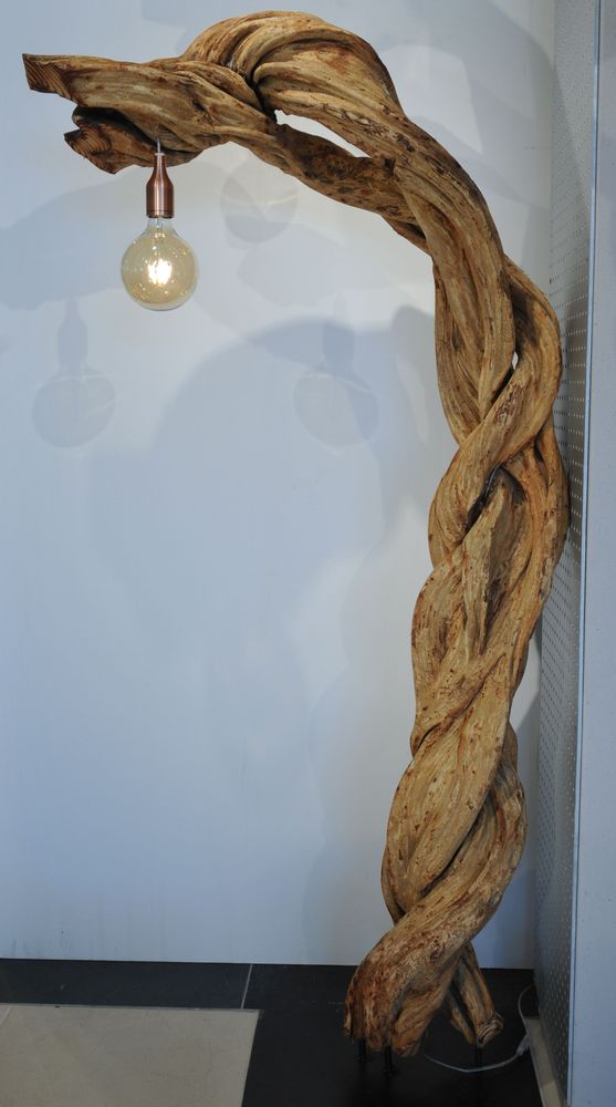 Garden built-in lighting  - WOODEN LIGHTING | Lamps made of wood - XYLEIA PETRIFIED WOOD