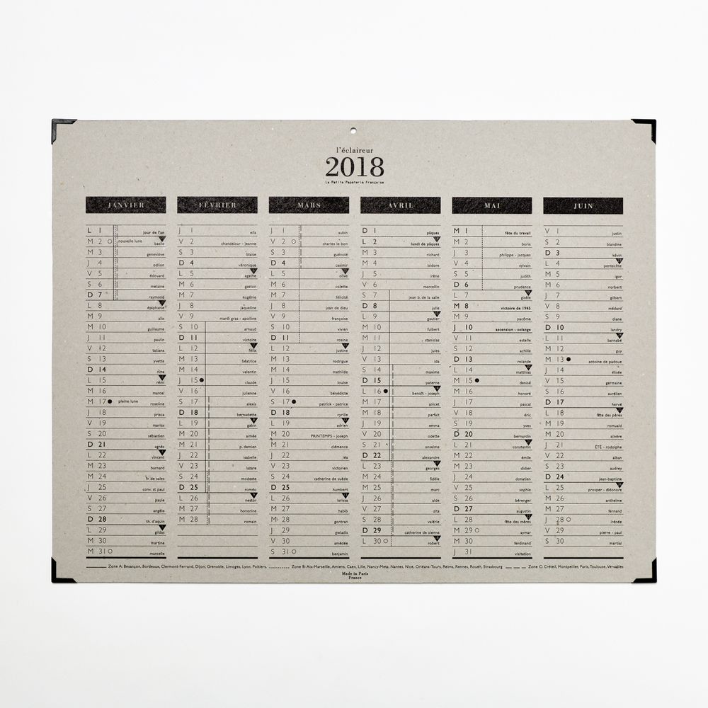 Autres fournitures bureau - Calendrier L'éclaireur - LA PETITE PAPETERIE FRANCAISE