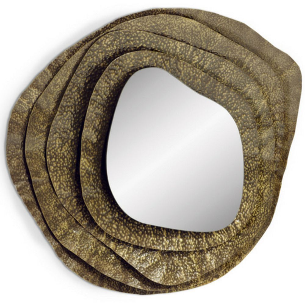Mirrors - KUMI Small Round Wall Mirror - BRABBU DESIGN FORCES