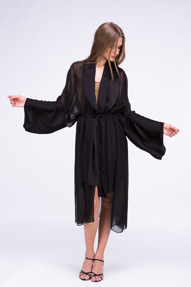 Homewear - Kimono Wezen noir  - ASKA