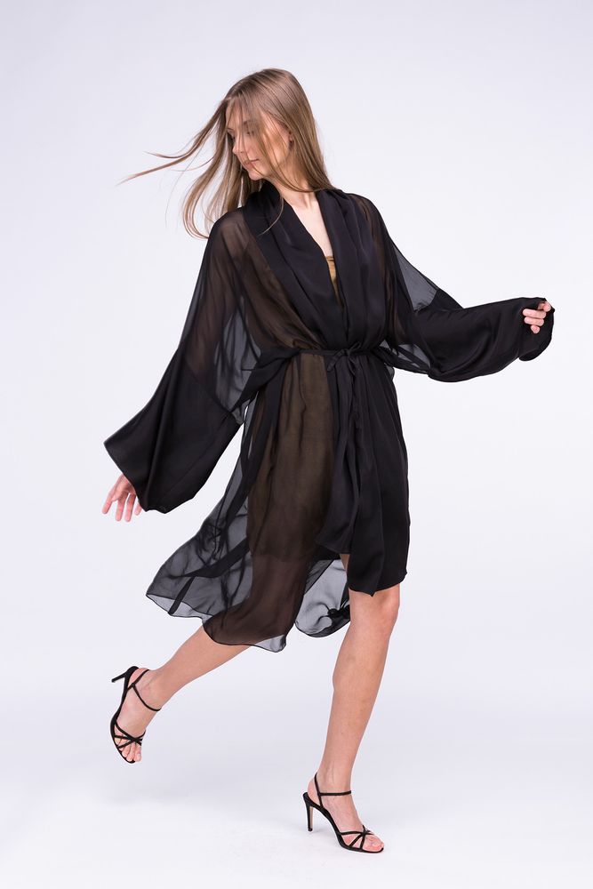Homewear - Kimono Wezen noir  - ASKA