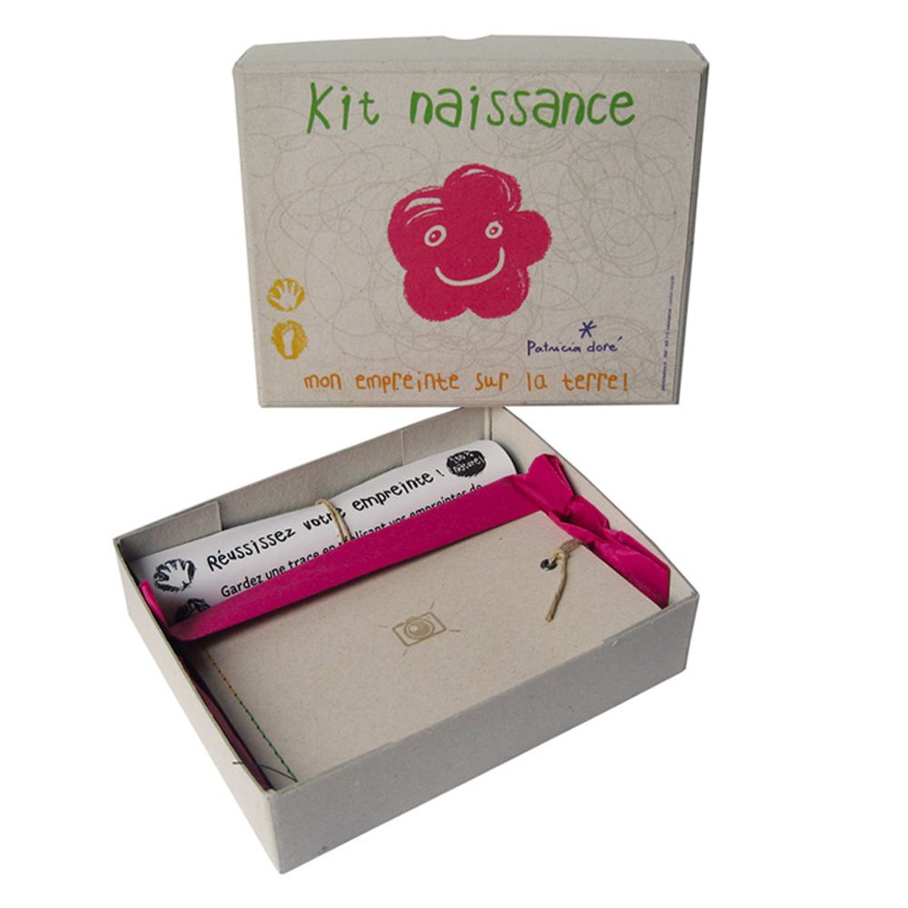 Cadeaux - KIT EMPREINTE ARGILE NAISSANCE FAIT MAIN : mon empreinte sur la terre. - PATRICIA DORÉ