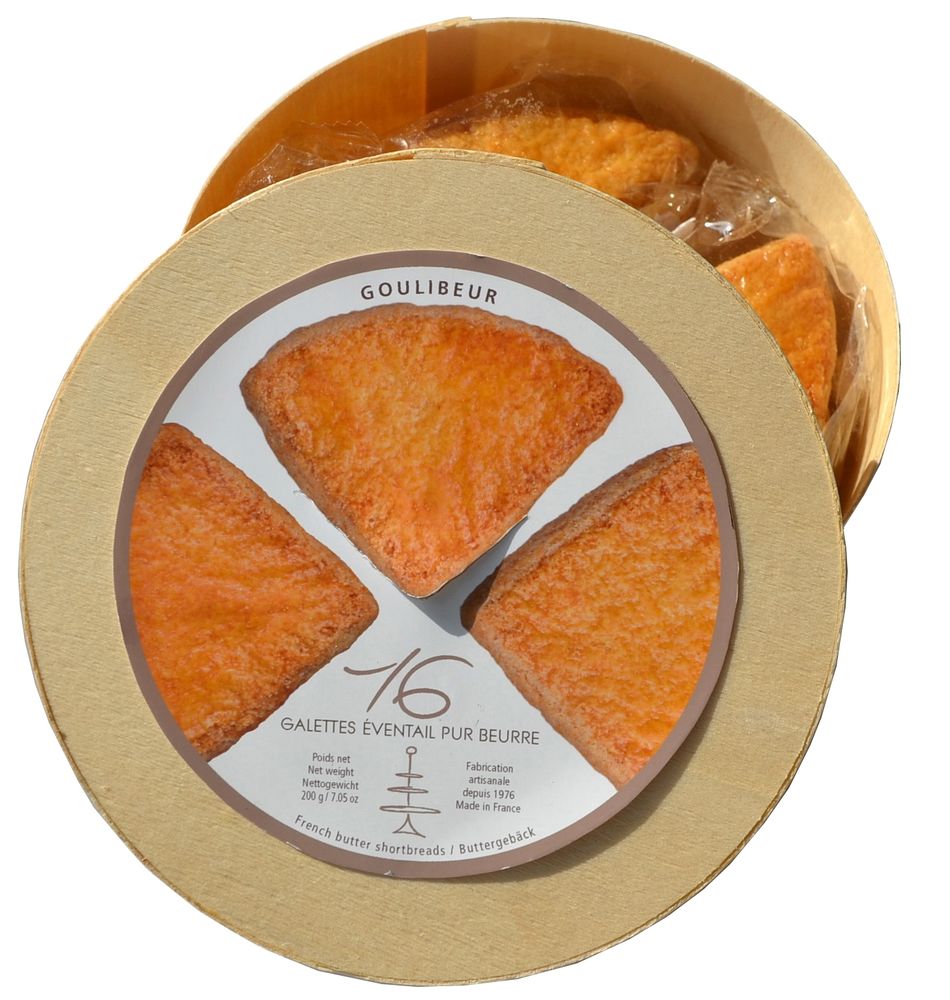 Biscuits - BOITE BOIS GALETTE EVENTAIL - GOULIBEUR