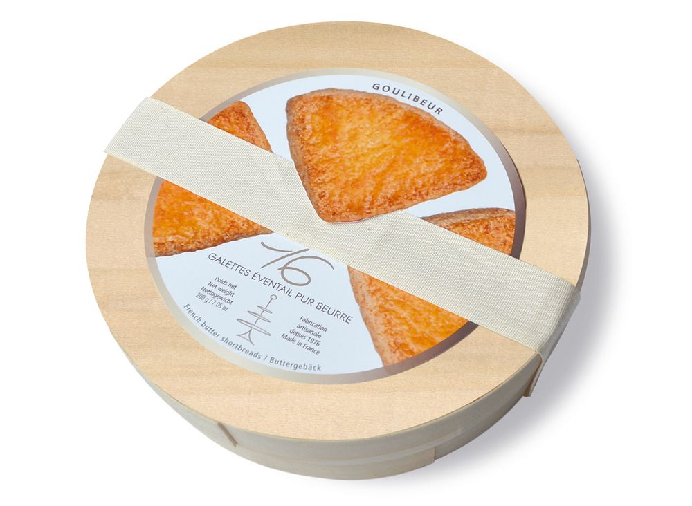 Biscuits - BOITE BOIS GALETTE EVENTAIL - GOULIBEUR