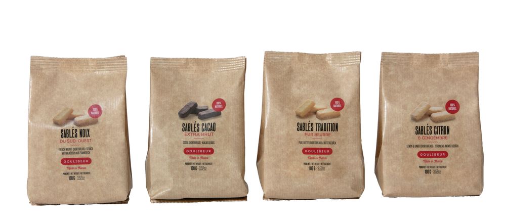 Biscuits - SABLÉ CITRON & GINGEMBRE - VRAC EN SACHET KRAFT - GOULIBEUR