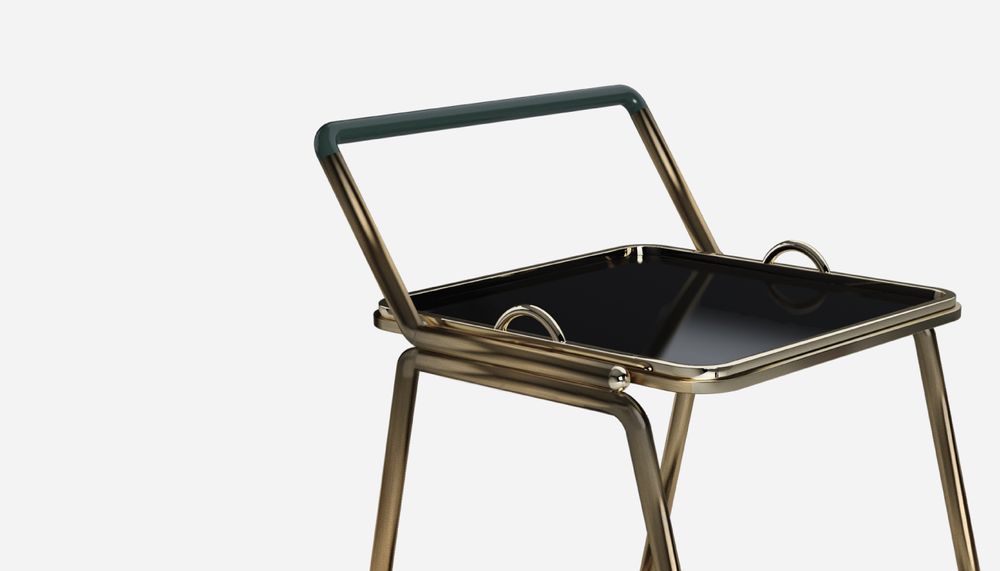 Dining Tables - Decatur Bar Cart - PORUS STUDIO