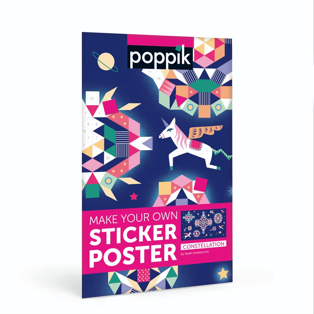 Children's arts and crafts - Creative poster + 1000 Stickers - MANDALAS - POPPIK - BAYARD JEUNESSE