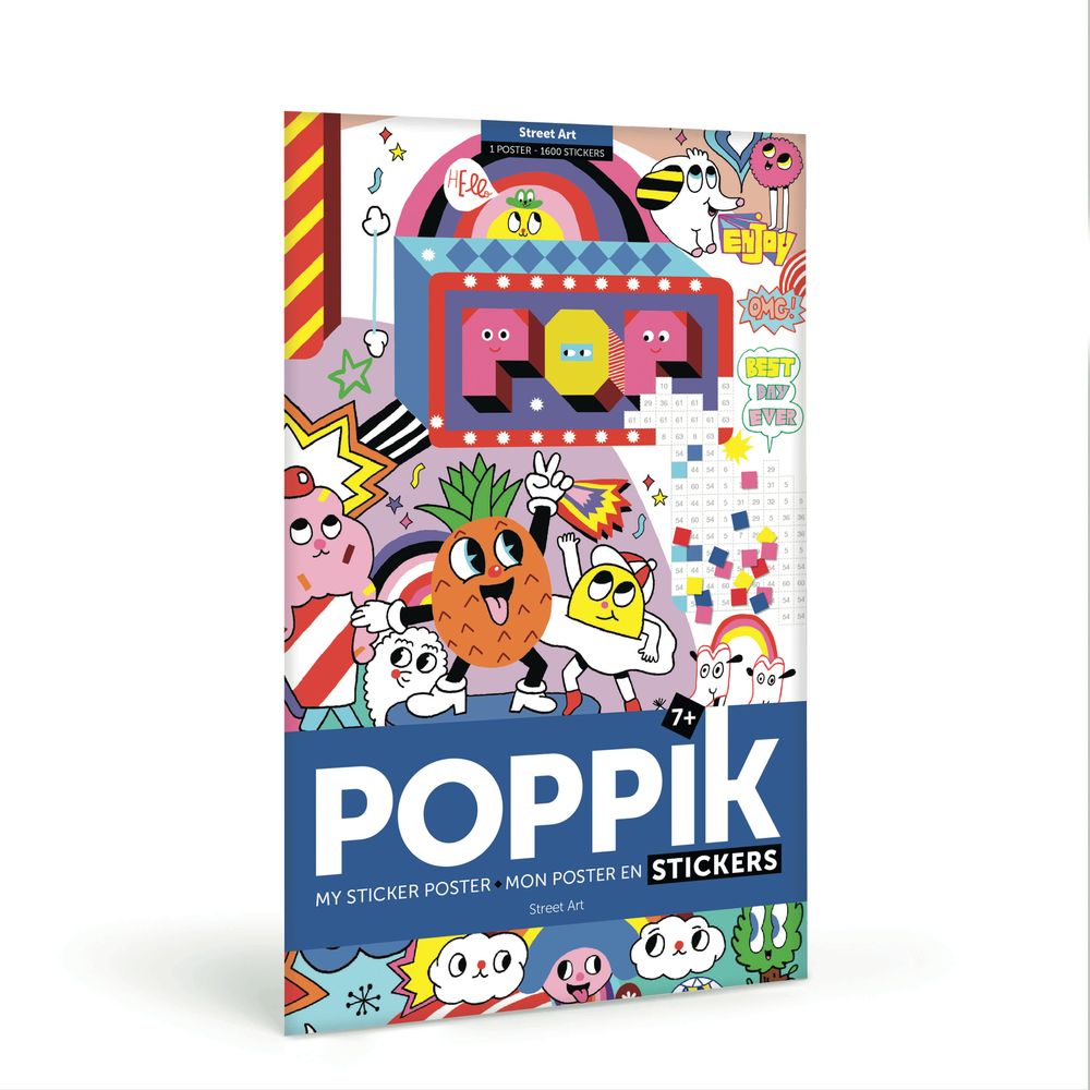 Children's games - Creative poster +1600 Stickers - STREET ART - POPPIK - BAYARD JEUNESSE