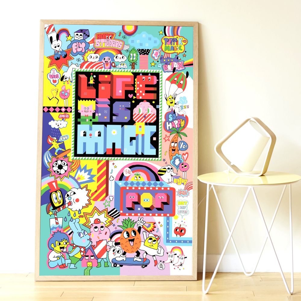Children's games - Creative poster +1600 Stickers - STREET ART - POPPIK - BAYARD JEUNESSE