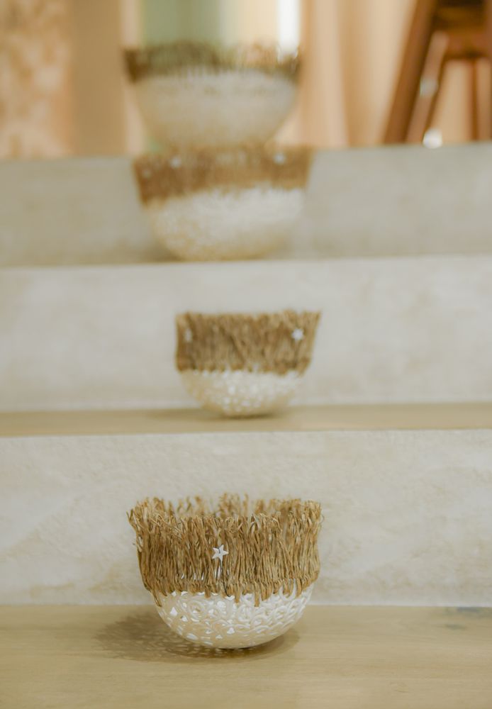 Céramique - Objet de décoration - Bois avec les étoiles - LOUPMANA BY LOVO MURIEL