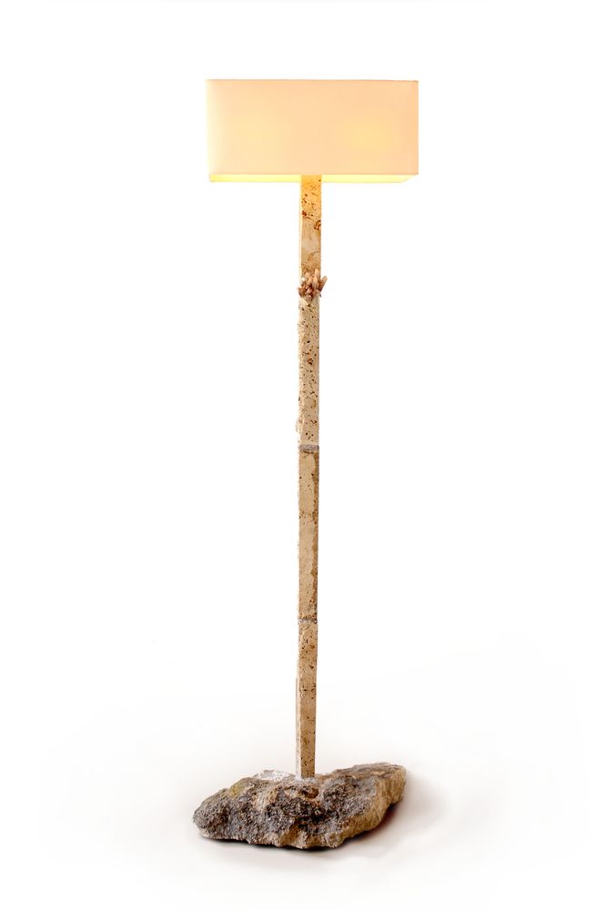 Lampadaires - Lampadaire fossile et quartz - DAMON ART