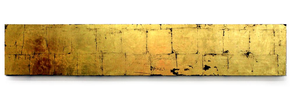 Appliques - Lampe de tête de lit en feuille d'or - DAMON ART