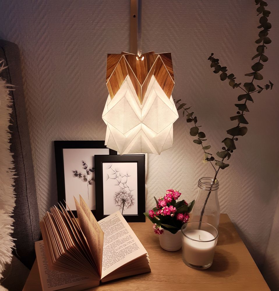 Hanging lights - ECOWOOD - Recycled Banana Trunk Collection - TEDZUKURI ATELIER