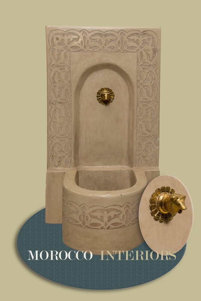 Objets de décoration - Fontaine d'eau en tadelakt - MARTISAN