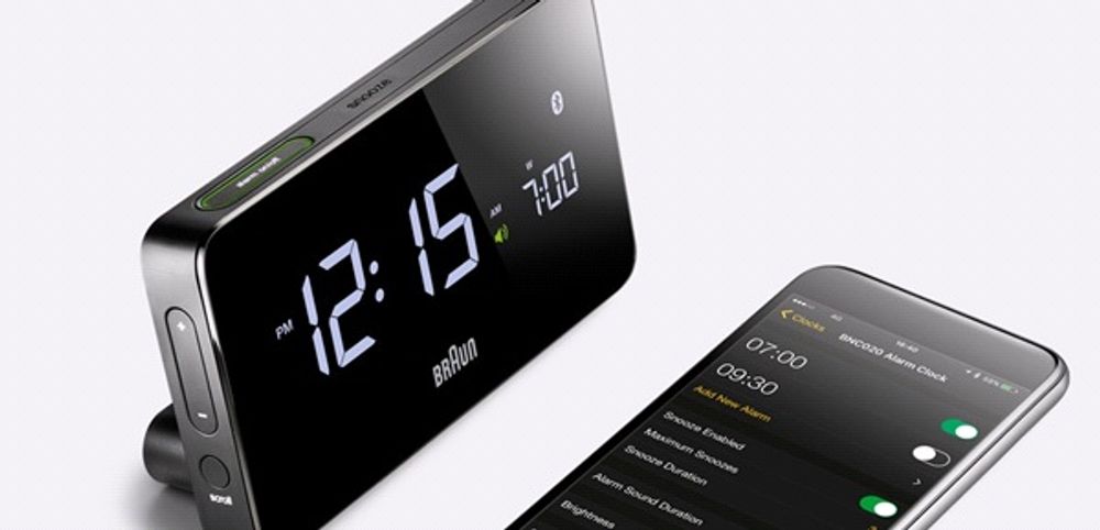 Watchmaking - Digital Bluetooth Connected Clock BNC020 - BRAUN WATCHES & CLOCKS
