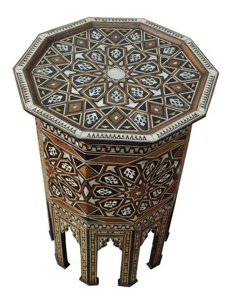 Unique pieces - Inlaid Tables - SideTable, End Table, Moroccan, Syrian, Egyptian, Turkish - E KENOZ