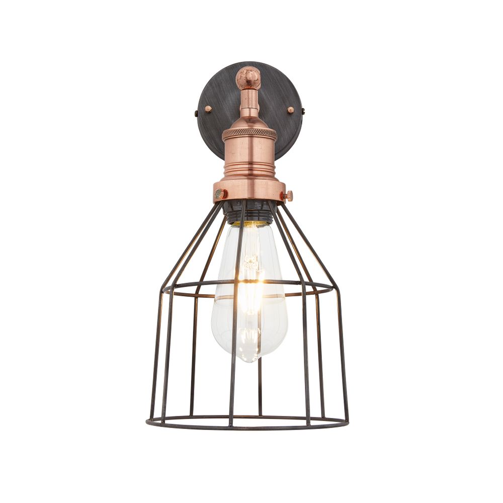 Appliques - Applique murale Brooklyn Wire Cage - 6 pouces - Cône - INDUSTVILLE