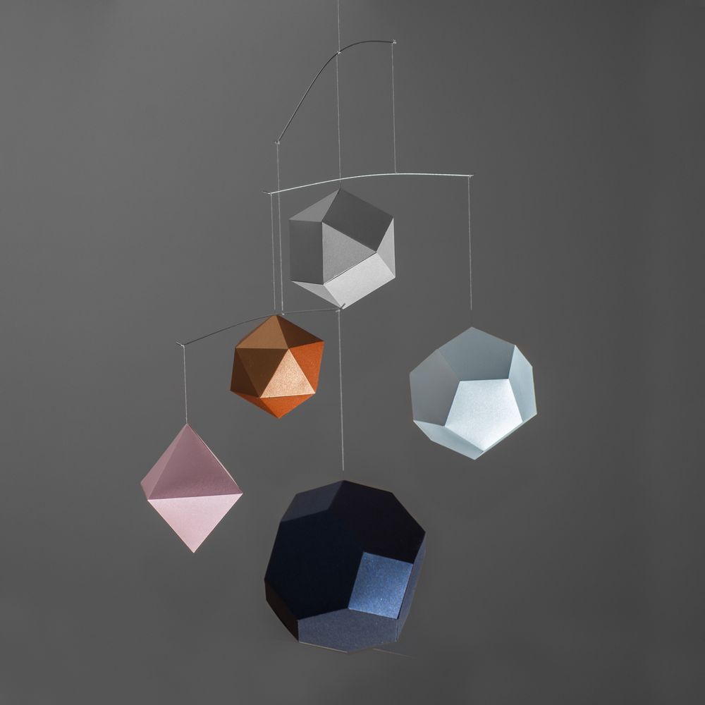 Objets déco enfant - SOLIDES - PORIGAMI