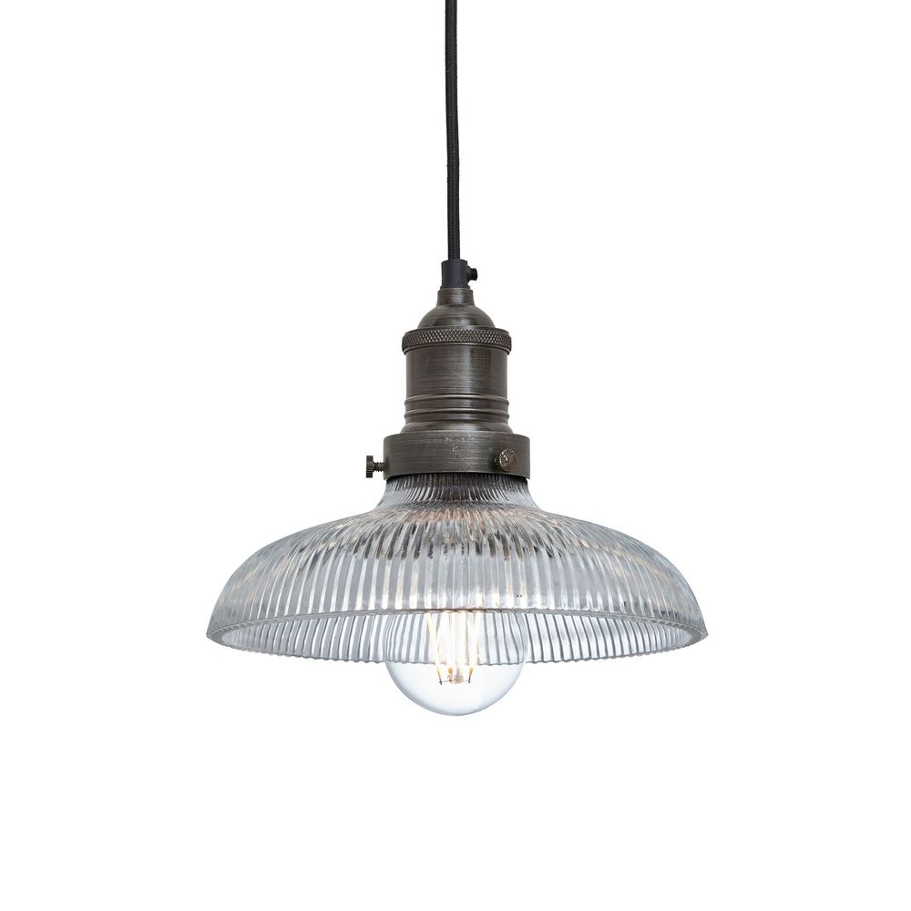 Suspensions - Brooklyn Glass Dome Pendant - 8 Inch - INDUSTVILLE