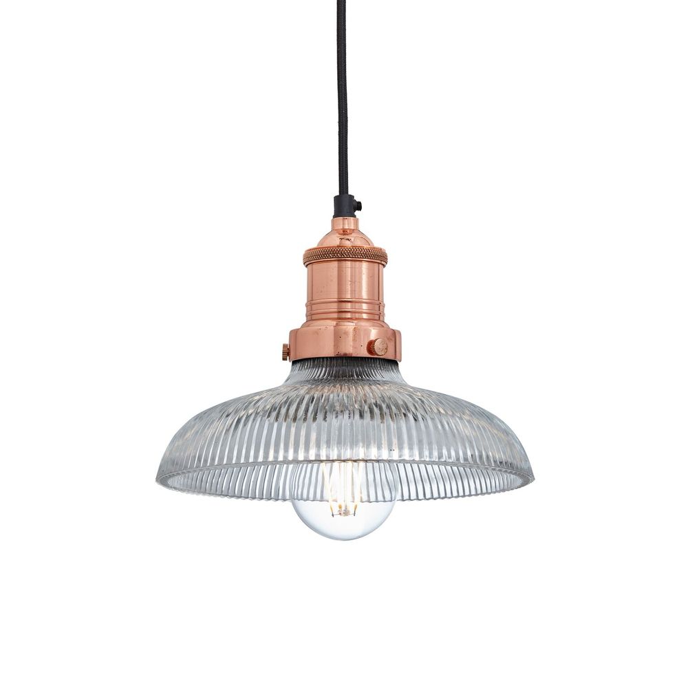 Suspensions - Brooklyn Glass Dome Pendant - 8 Inch - INDUSTVILLE