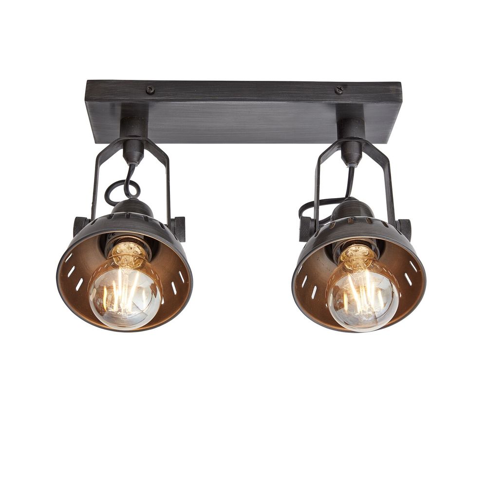 Wall lamps - Swivel Spotlight Wall Light - Double - Pewter - INDUSTVILLE