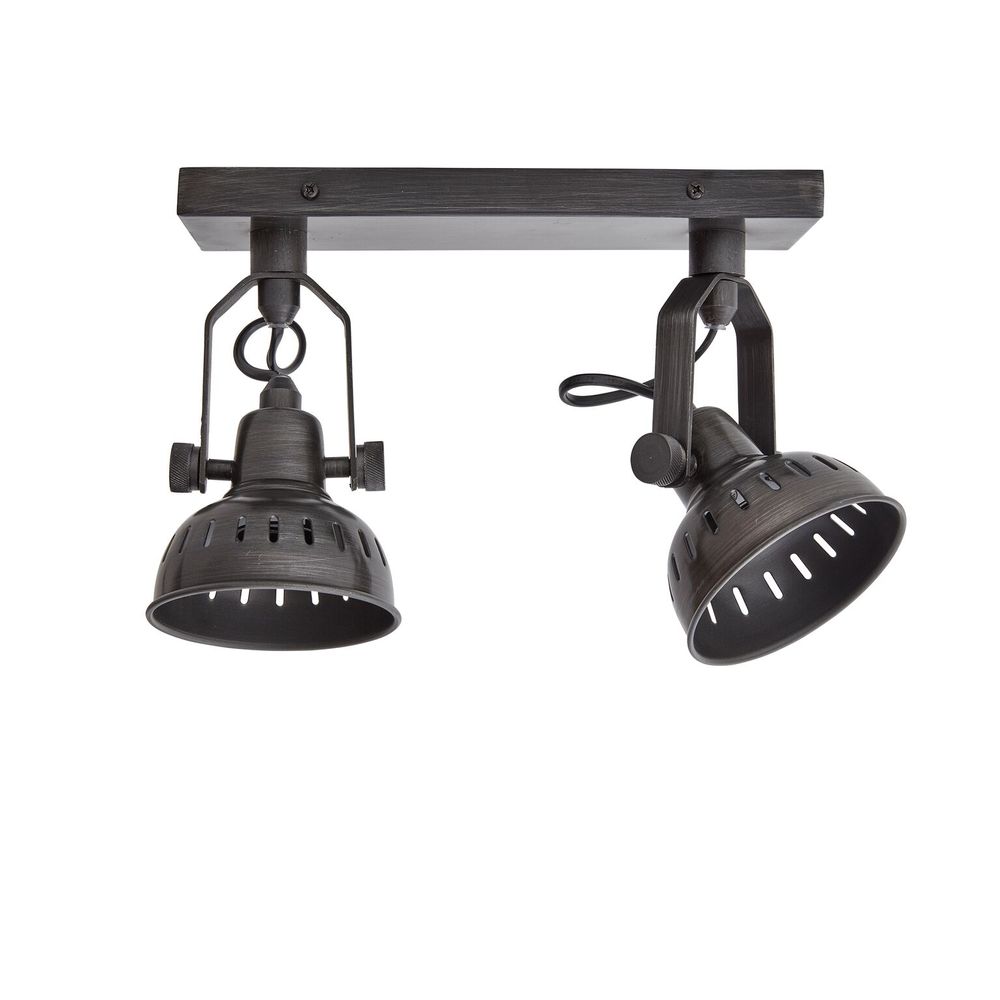 Wall lamps - Swivel Spotlight Wall Light - Double - Pewter - INDUSTVILLE