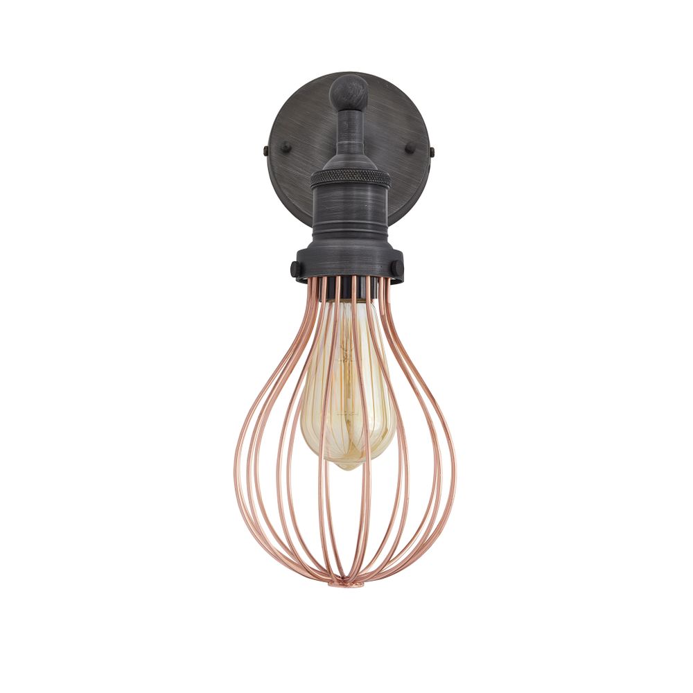 Wall lamps - Brooklyn Balloon Cage Wall Light - 6 Inch - INDUSTVILLE