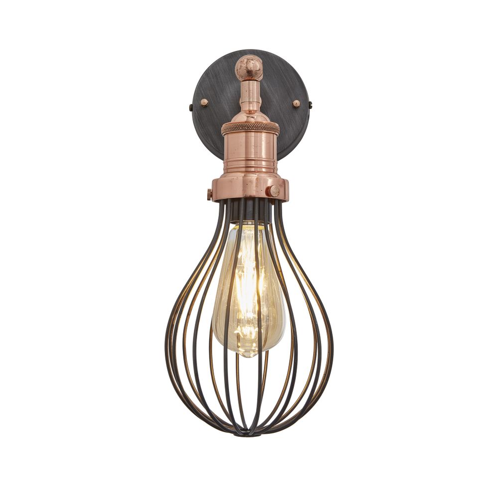 Wall lamps - Brooklyn Balloon Cage Wall Light - 6 Inch - INDUSTVILLE