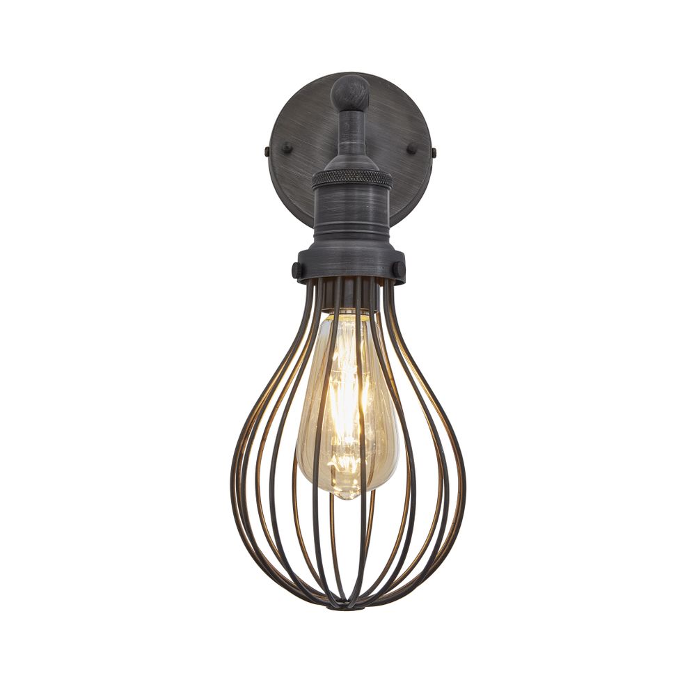 Wall lamps - Brooklyn Balloon Cage Wall Light - 6 Inch - INDUSTVILLE