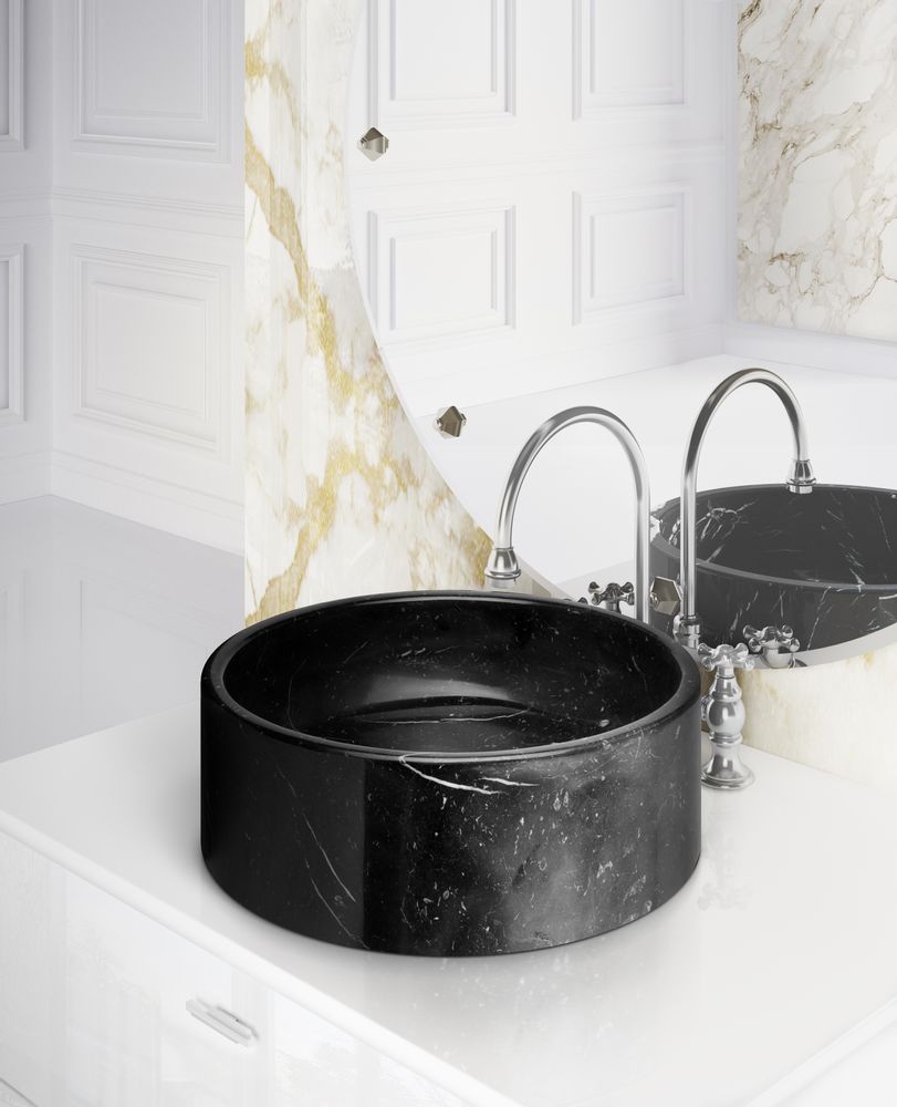 Pièces uniques - Lavabo Rond KOI - MAISON VALENTINA