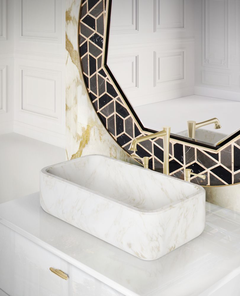 Unique pieces - KOI Rectangular Vessel Sink - MAISON VALENTINA