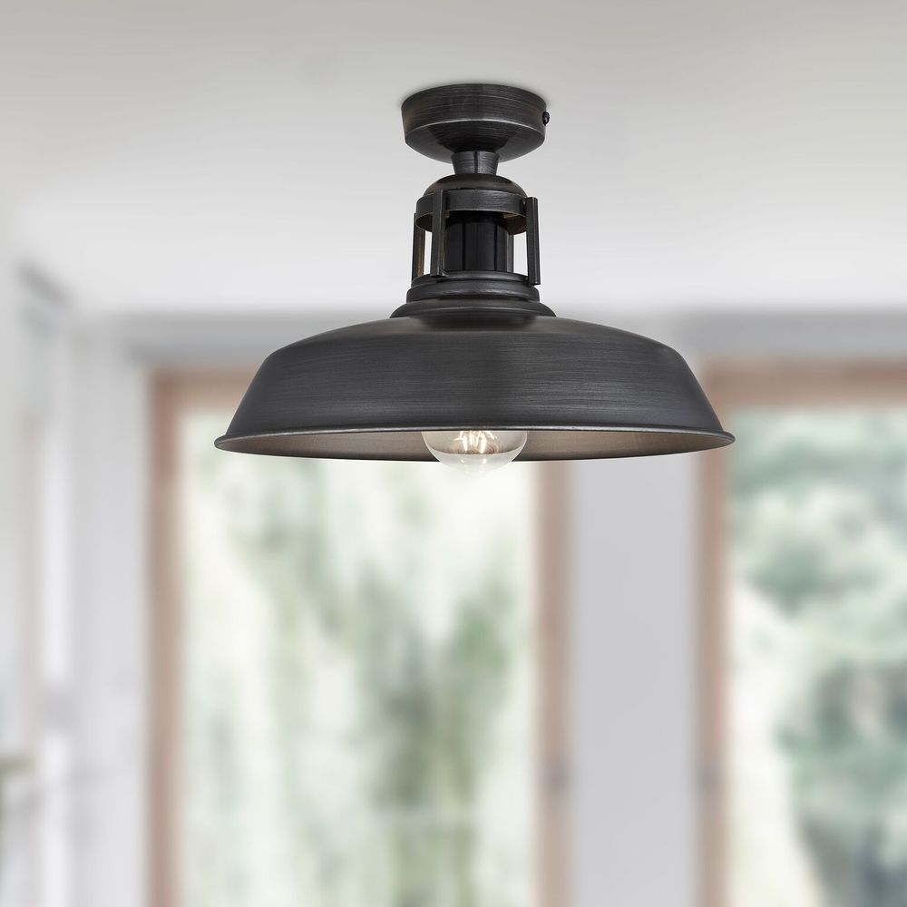 Plafonniers - Barn Slotted Flush Mount - 12 Inch - INDUSTVILLE