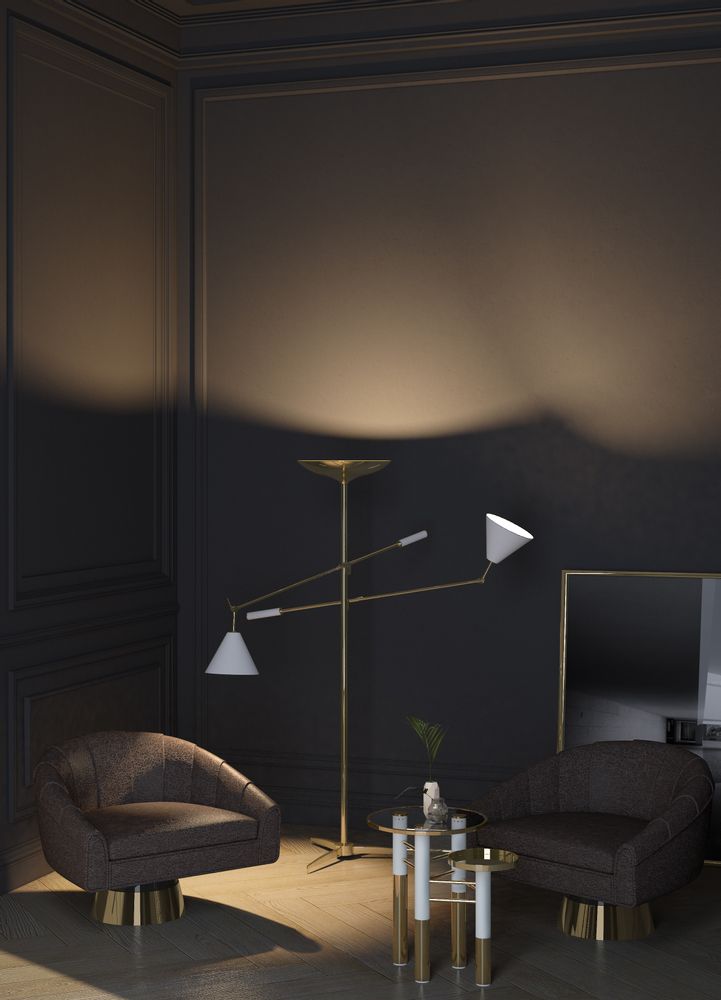 Floor lamps - Torchiere | Floor Lamp - DELIGHTFULL