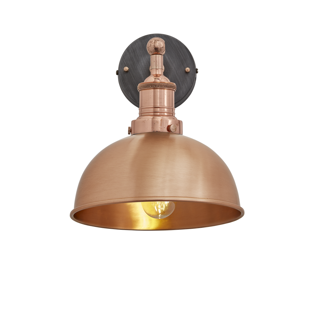 Wall lamps - Brooklyn Dome Wall Light - 8 Inch - INDUSTVILLE