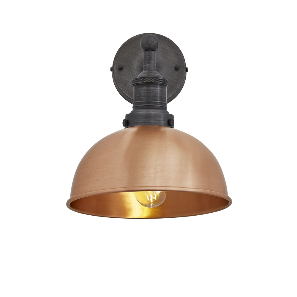 Wall lamps - Brooklyn Dome Wall Light - 8 Inch - INDUSTVILLE