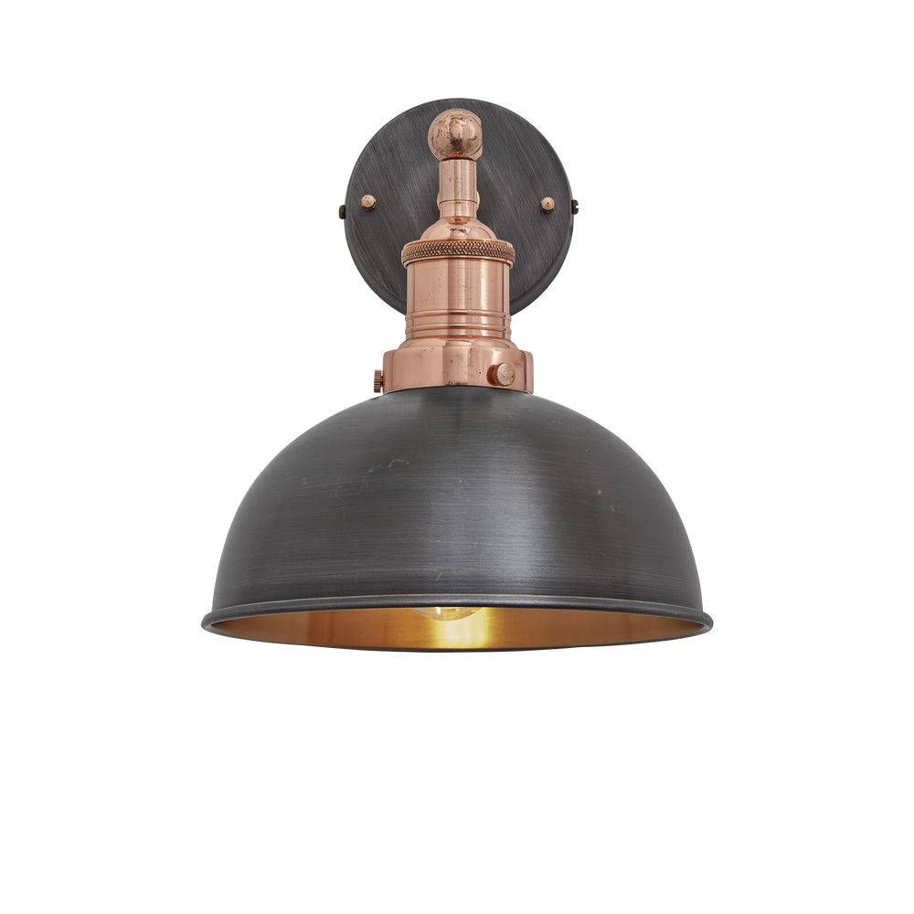 Wall lamps - Brooklyn Dome Wall Light - 8 Inch - INDUSTVILLE
